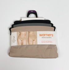 Warner's Blissful Benefits Seamless Brief 3 Pack Size 9