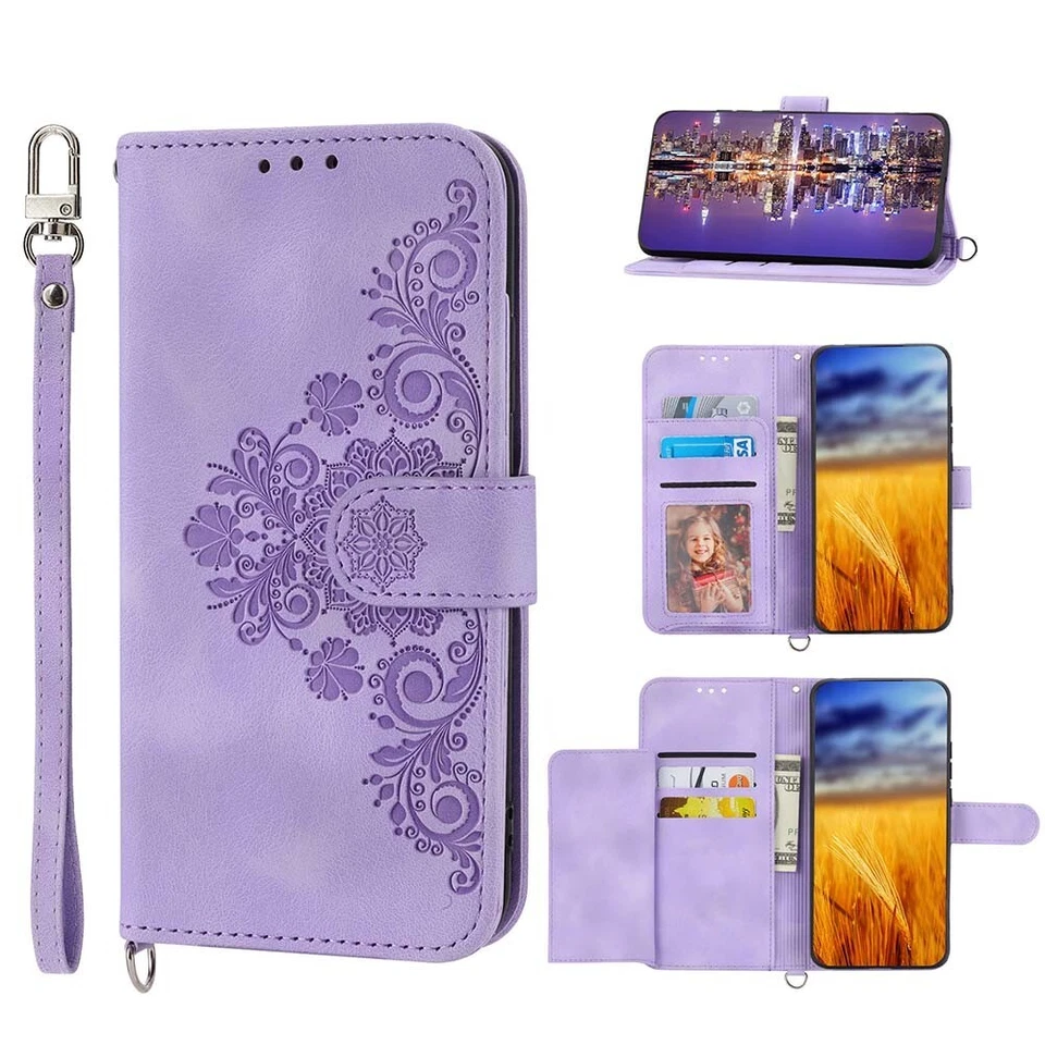 PU Leather Case For iPhone 14 11 12 13 15 Pro Max XS XR Flip Wallet Phone Cover - Image 2 of 4