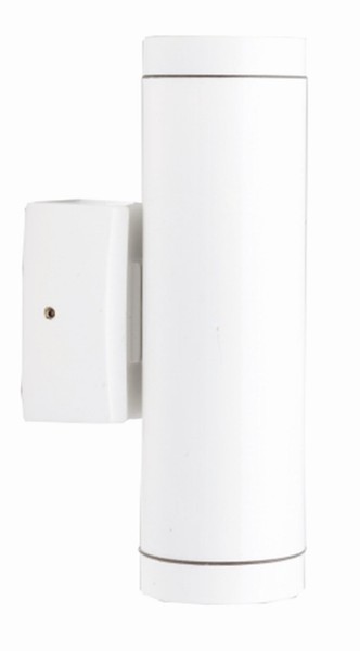 Wandlampe AußEn Weiß IP64 Up Down Messing H: 21 Cm 2X GU10 Leuchte Wand Balkon-image