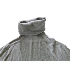 Ralph Lauren Women's Turtleneck Sweater Gray Vintage Viscose Blend Large