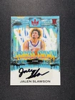 2023-24 Panini Court Kings Jalen Slawson Fresh Paint Auto Red 70/75 RC XV44