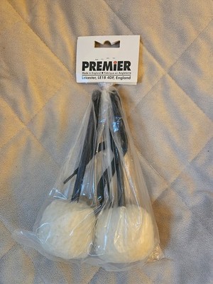 1 New in Package Pair of Premier Tenor Drumsticks Mallets Made in England