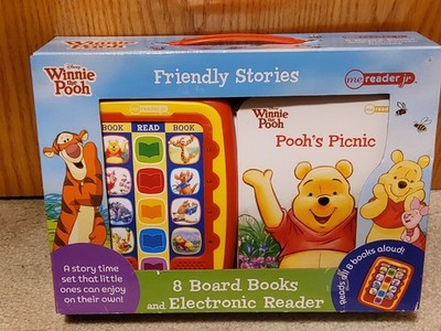 Disney Winnie the Pooh Friendly Stories Me Reader Jr 8 Board Books + Reader NIB