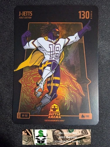 Bo Jackson Battle Arena J-jetts Justin Jefferson FIRE 1st Edition BF-132 Vikings