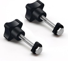 2 PCS Rollator Walker Replacement Knobs Arm Adjustment Parts with M6 Bolt Set Du