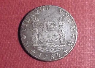 1765 Mo MEXICO SPANISH COLONIAL 8 REALES NICE "PILLAR DOLLAR" EXAMPLE!