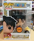 Funko Pop! One Piece Luffy Gear Two 1269 CHASE Fundom Exclusive + Protector NEW