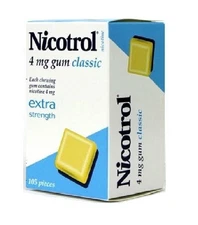 Nicotrol Nicotine Gum 4mg CLASSIC 1260 Pieces 12 Boxes FRESH 06/2027