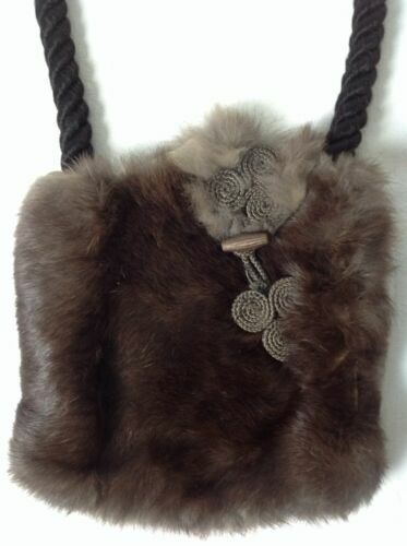 DIRTYSIX dirty six fur shoulder bag black beige Used | eBay