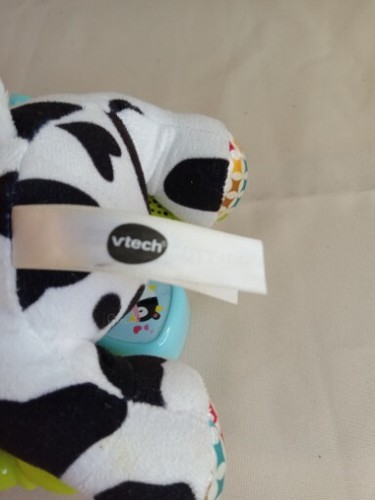 Vtech Cow Lil Critters Moosical Beads Plush Lights Music ABC 123 Black White - Picture 4 of 5