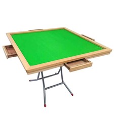 Chinese Mahjong Ma Jiang Table Fold-able Desk 櫸木麻雀枱桌