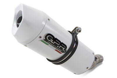 GPR Exhaust Moto Guzzi Stelvio 1200 4V 2008-2010 Homolog Slip-On Albus  Ceramic