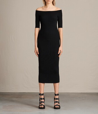 ribbed bandeau midi dress Johanna Ortiz Ribbed Bandeau Gathered Midi Dress