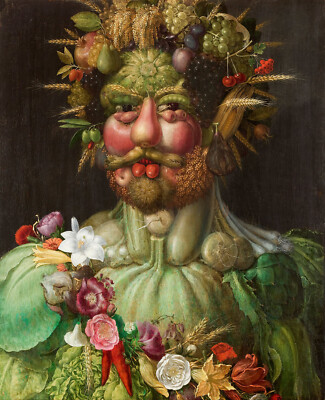 Giuseppe Arcimboldo - Rudolf II of Habsburg Giclee Fine Art Print on Canvas 36''