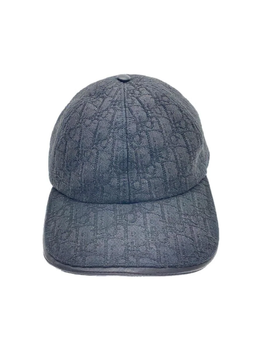 Casquette Dior HOMME oblique jacquard baseball L coton noir occasion