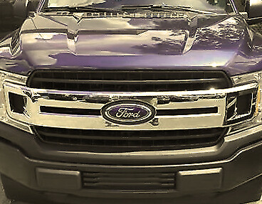 Chrome Grille Insert Overlay For 2015-2017 Ford F-150 XL / XLT – Front Billet Style