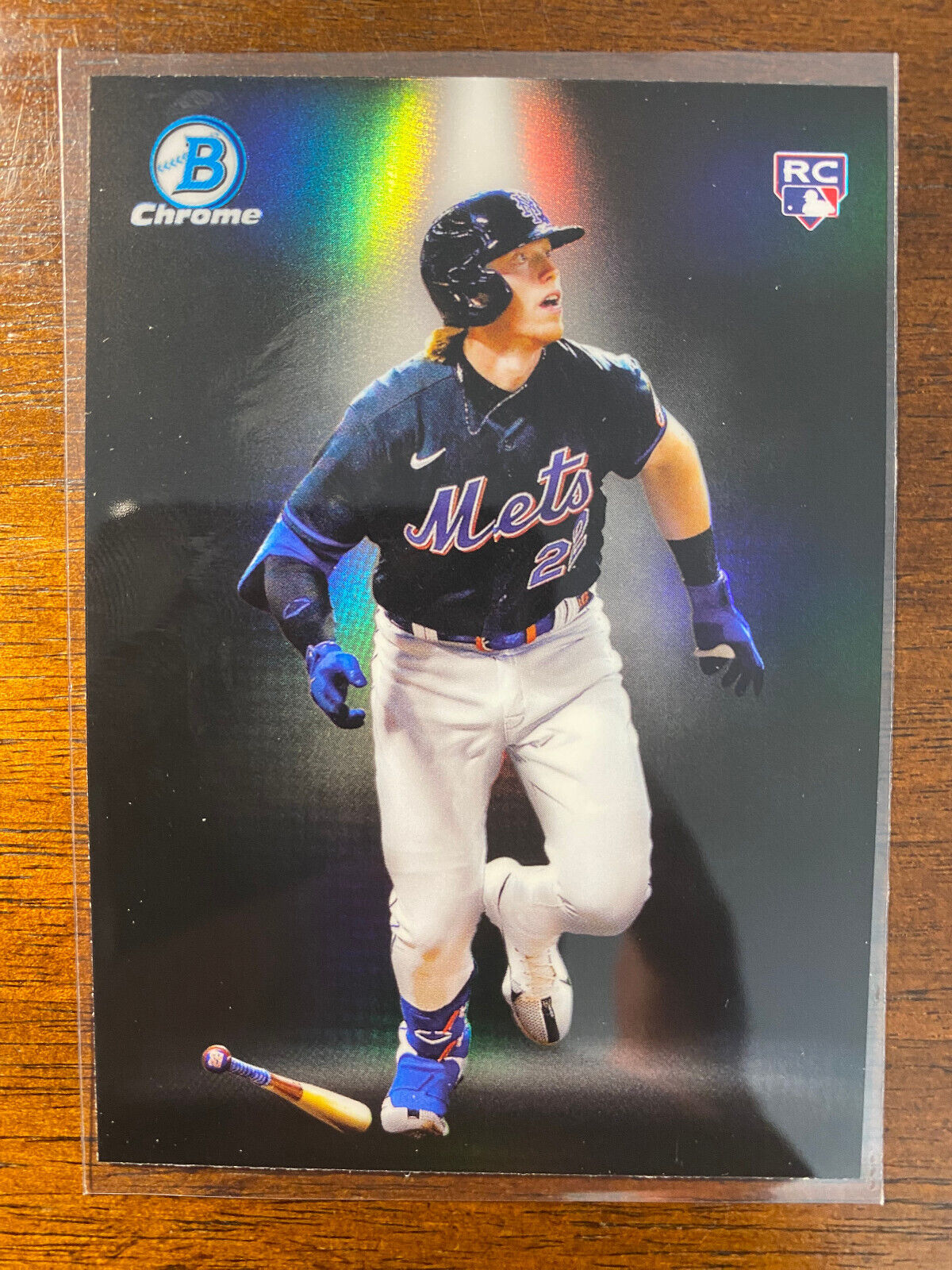 2023 Topps Chrome Lets Let's Go #LGC-39 Brett Baty RC Rookie SSP  Insert NY Mets