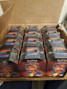 Details About Pokemon Hidden Fates Tin Sealed 12 X Charizard Tin Includes 48 Booster Packs