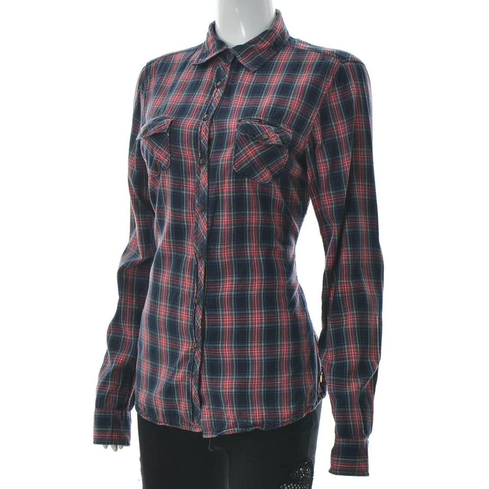 Chemise Western Trail femme Maison Scotch en daim patch coudes manches longue... - Photo 2/4