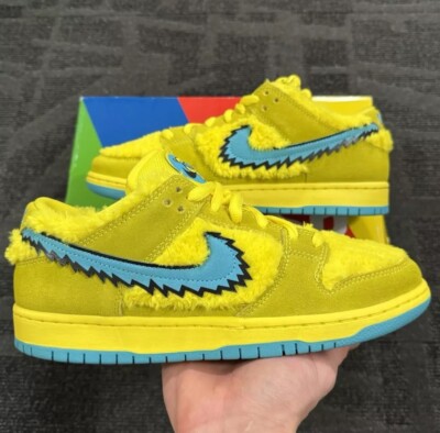 Nike SB Dunk Low Grateful Dead Opti Yellow Size 9.5