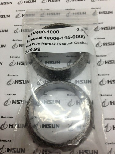 UTV,400,500,700,800,1000, MID PIPE MUFFLER EXHAUST GASKET,Hisun# 18006-115-0000 - Picture 11 of 14