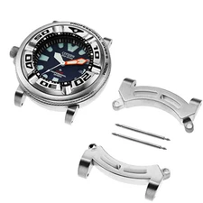 Silver Watch Body Adapters For Citizen Eco-Drive Promaster BJ8050-08E (24mm Lug)