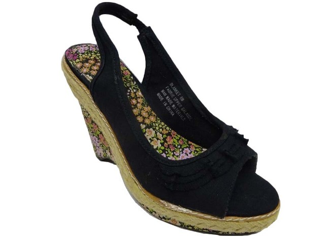 rampage black wedges