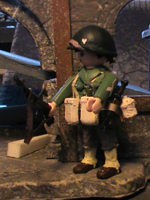 PLAYMOBIL CUSTOM SOLDADO 1 Division De Infanteria (Big Red One