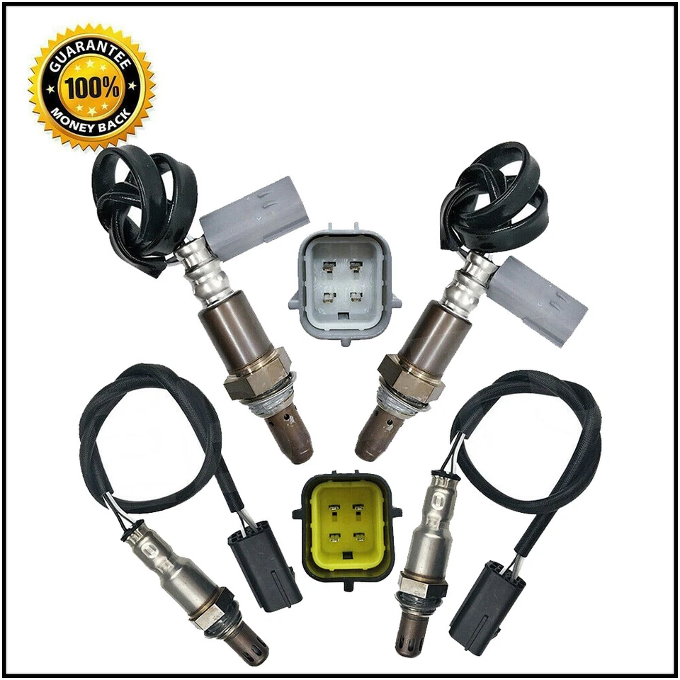 4X O2 Oxygen O2 Sensor Upstream&Downstream For 2007 Infiniti G35 3.5L Sedan NEW - Image 2 of 4