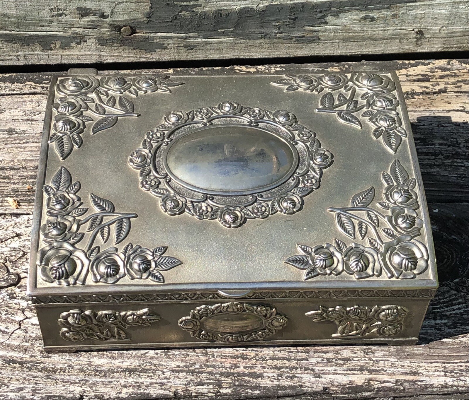 Godinger Silver Jewelry Box Red Velvet Rose Design eBay