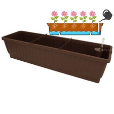 Set 8 Vasi Da Fiori In Plastica 17 Cm Con Sottovaso – Foro Drenaggio, 8 Colori - 2