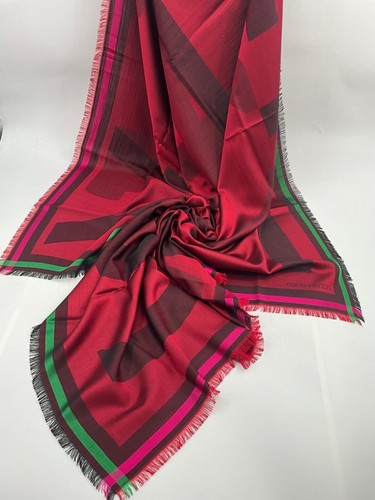 Carlo Visintini Silk Wool Stole Scarf New Authentic - Picture 9 of 12