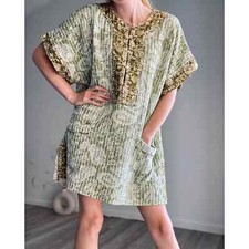 ZARA Quilted Dress With Slits Medium Oversized