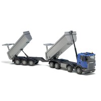 Emek Scania R Tipper And Trailer (blue) -brand Emek Scania R Tipper And Trailer (blue) -brand
