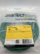 Brand New - C6PATCH25GN - StarTech 25ft Green Cat6 Ethernet Cable ETL Verified