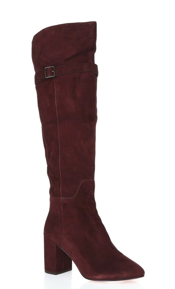 Женские темно-фиолетовые замшевые сапоги Pour La Victoire Dania 228928 выше колена размер 7 - Изображение 4 из 4