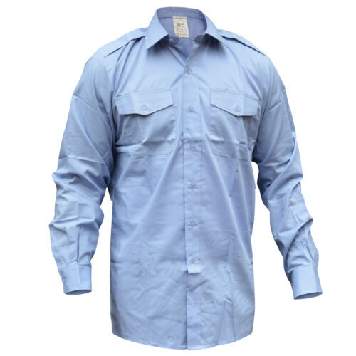 RAF Blue Shirt British Air Force Service Uniform Dress Short RAF Blue Shirt British Air Force Service Uniform Dress Short