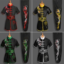 Chinese Kung Fu Tai Chi Suit Martial Arts Uniform Wushu Outfit Dragon Embroidery