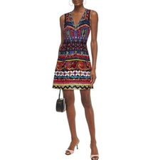 Alice + Olivia Patty Embellished V-Neck Mini Dress Size M NEW WITH TAGS $1395
