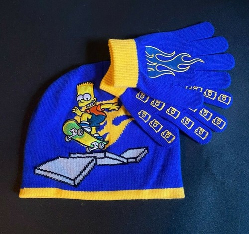 Bart Simpson Winter Hat Gloves Set 