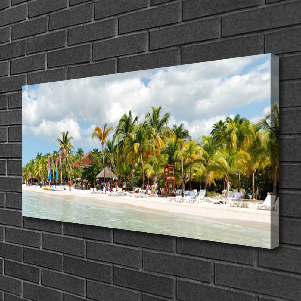 Tableau moderne 100x50 pour habiller un mur vide avec un paysage marin