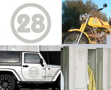 Number 28, Sticker Vinyl Version v2c