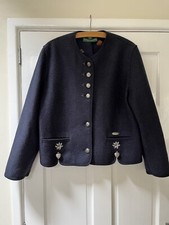 Giesswein Austrian Wool Jacket, Navy, Tyrol, Size 38, Vgc