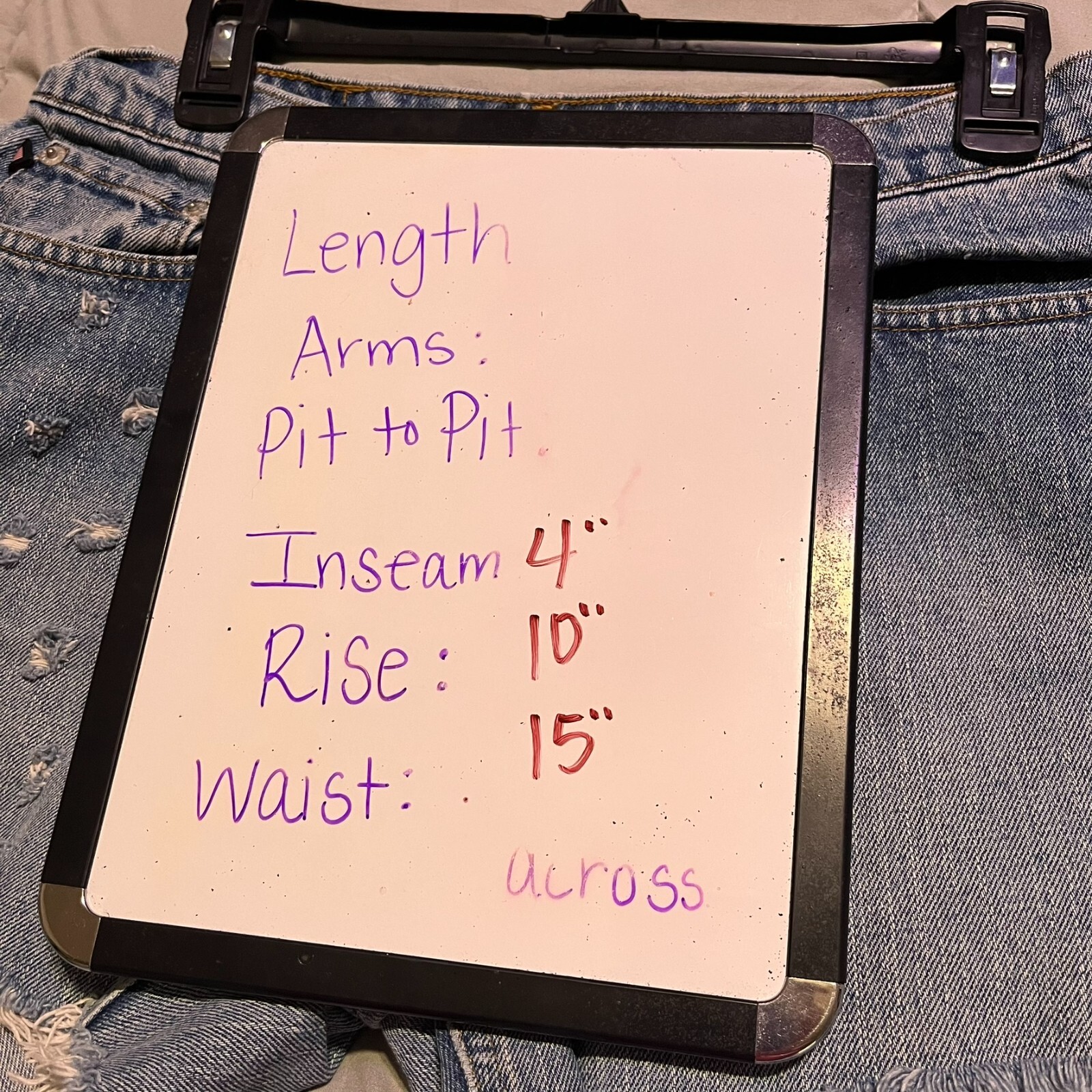 Ralph Lauren Saturday Jean Cut off Shorts Distressed Medium Wash Womens Size 30 thumbnail 7