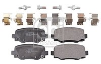 Febi Bilstein 170623 Bremsbelagsatz, Scheibenbremse Hinten FüR Jeep