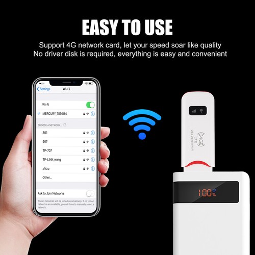 Unlocked 4G LTE Wireless WiFi USB Dongle Router Hotspot Modem Mobile Broadband - Picture 3 of 14