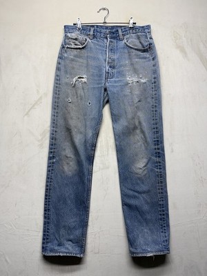 Vintage Levi s 501 Jeans Men s 34x34 Blue 90s Distressed Made In USA Light Wash