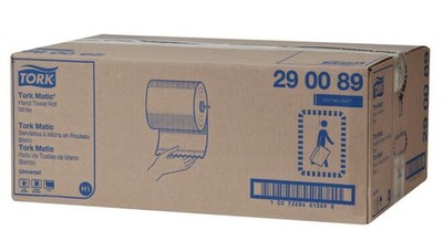 Tork Matic Hand Towel Roll Universal White Paper Towels 290089