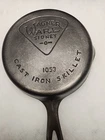 Wagner Ware #3 cast iron skillet with pie logo frying pan COLLECTABLE