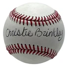 Christie Brinkley Model Signed/Autographed OML Baseball JSA 205341